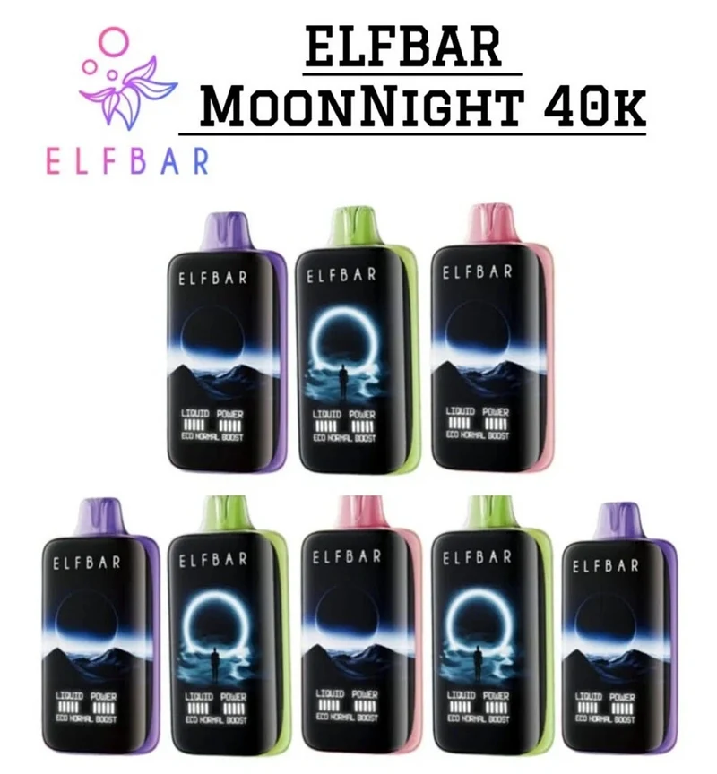 ELF BAR Moon Night 40000 40K Puffs Einweg Kit - 💥 Nehme 4 Zahle NUR 3! + Ab einem Einkauf von 100€ 2 Mystery Gratis💥
