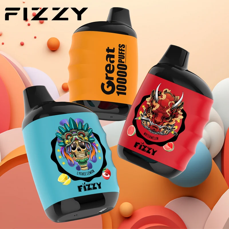 Fizzy GREAT 10000 Puffs Wiederaufladbares Einweg Disposable Kit - 📢EXKLUSIVES ANGEBOT - Nehme 4 Zahle NUR 3 an der Kasse + AB einem Einkauf von 100€ 1 Mystery Vapes Gratis!📢
