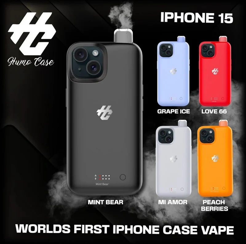 Humo Case iPhone 15 30K Puffs Einweg Vape Kit (30000 Puffs)- 💥 Nehme 5 Zahle NUR 4! + Ab einem Einkauf von 100€ 2 Mystery Gratis💥