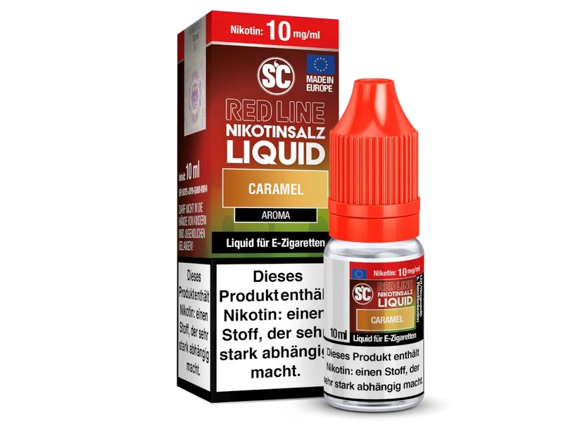 SC Red Line Caramel Nikotinsalz Liquid – Intensives Karamell Aroma