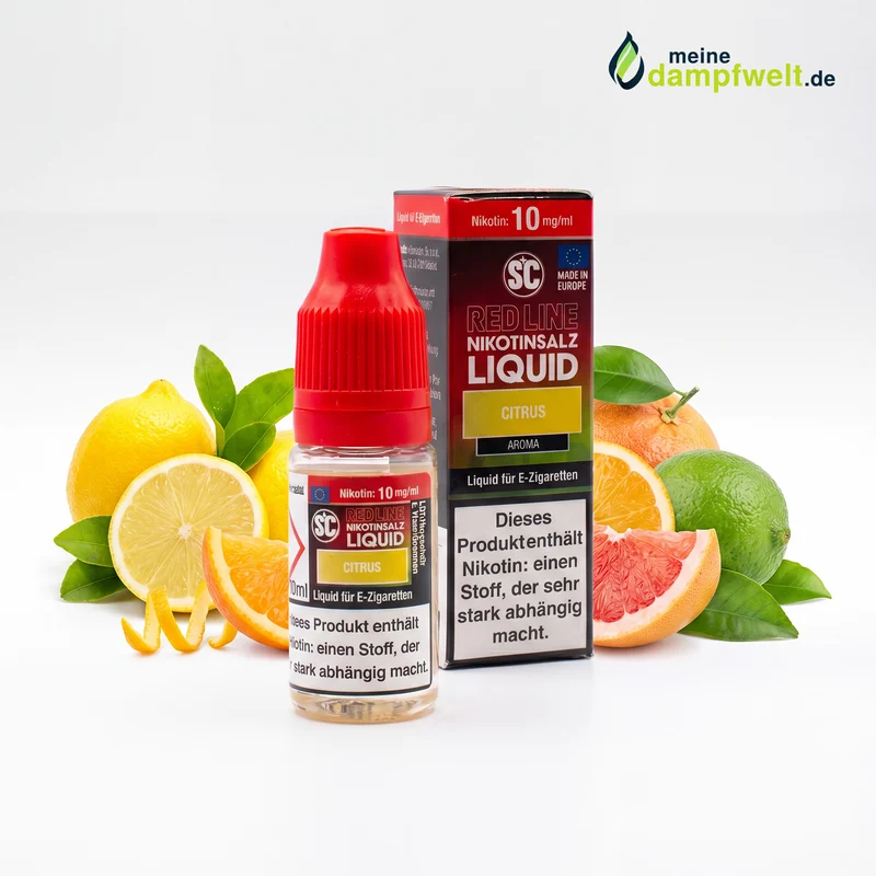 SC Red Line Citrus Nikotinsalz Liquid – Intensiver Zitrusgeschmack 10ml