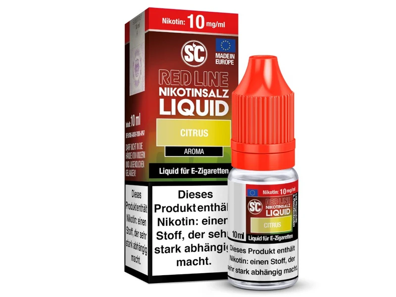 SC Red Line Citrus Nikotinsalz Liquid – Intensiver Zitrusgeschmack 10ml
