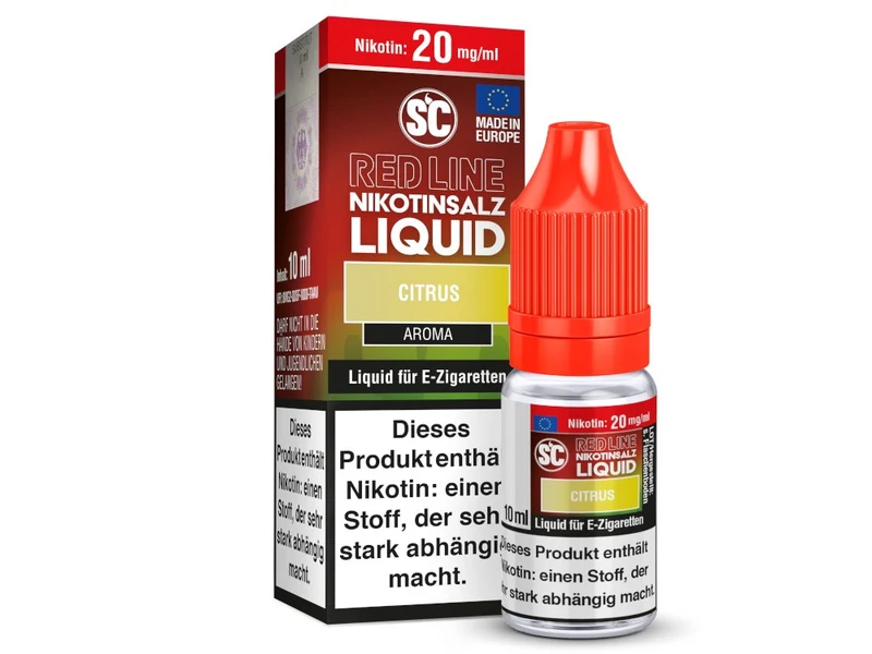 SC Red Line Citrus Nikotinsalz Liquid – Intensiver Zitrusgeschmack 10ml