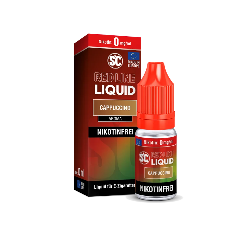 SC Red Line Cappuccino Nikotinsalz Liquid – Intensives Aroma für E-Zigaretten