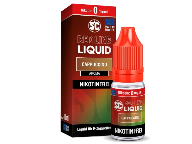 SC Red Line Cappuccino Nikotinsalz Liquid – Intensives Aroma für E-Zigaretten