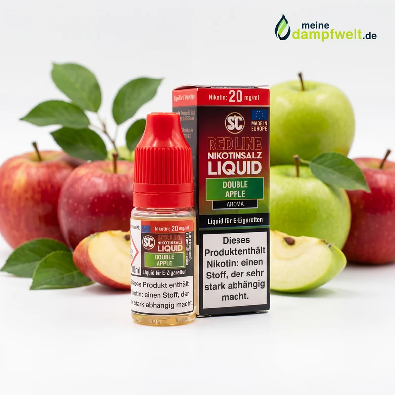 SC Red Line Double Apple Nikotinsalz Liquid – Apfel & Menthol Aroma