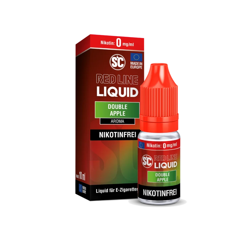 SC Red Line Double Apple Nikotinsalz Liquid – Apfel & Menthol Aroma