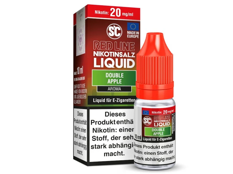 SC Red Line Double Apple Nikotinsalz Liquid – Apfel & Menthol Aroma