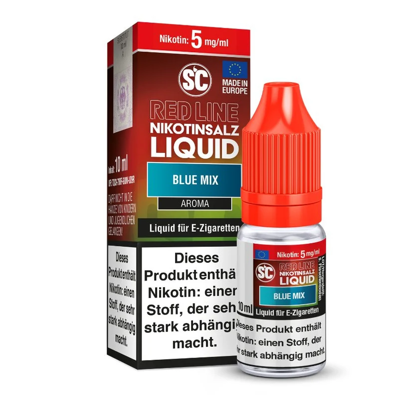 SC Red Line Blue Mix Nikotinsalz Liquid – Beerenmix & Menthol (10ml)