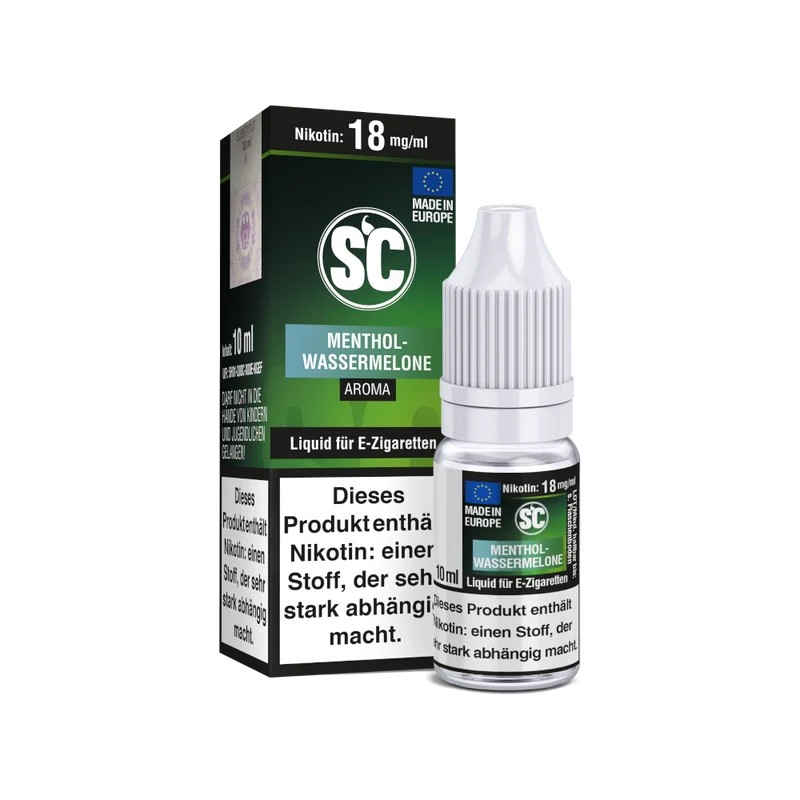 SC Menthol-Wassermelone E-Zigaretten Liquid – 10ml Fertigliquid