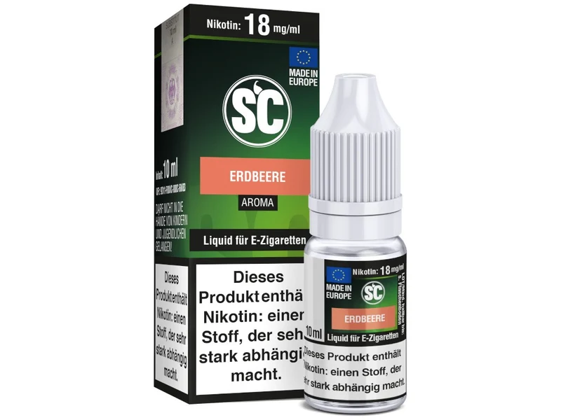 SC Erdbeere E-Zigaretten Liquid – Fruchtiges E-Liquid 10ml (0-18mg)