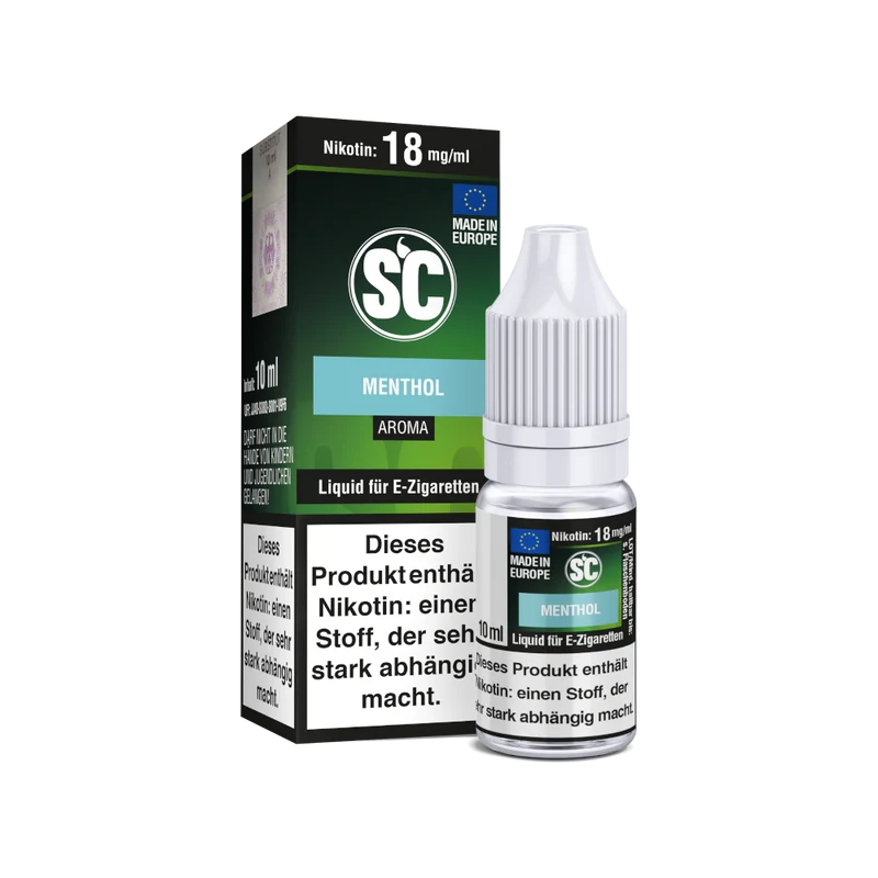 SC Menthol E-Zigaretten Liquid – 10ml Fertigliquid für E-Zigaretten