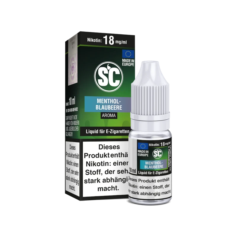 SC Menthol-Blaubeere E-Zigaretten Liquid | 10ml Fertigliquid für E-Zigaretten
