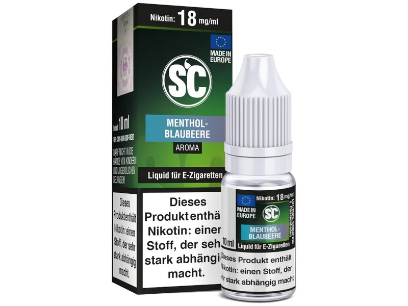 SC Menthol-Blaubeere E-Zigaretten Liquid | 10ml Fertigliquid für E-Zigaretten