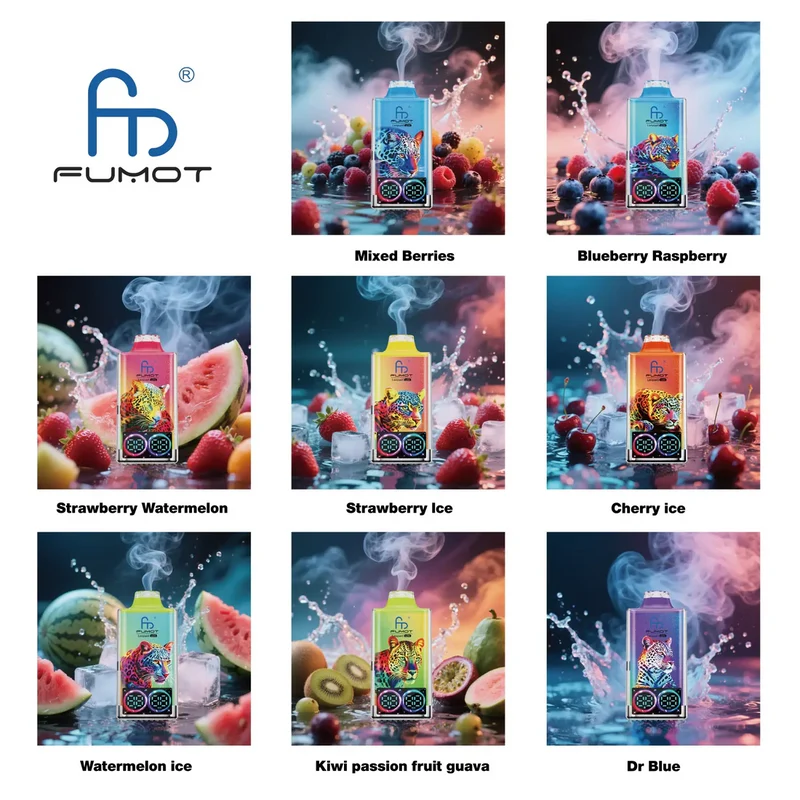 Fumot Leopard 40K Digital Display RGB Lights Einweg Kit (40000 Puffs) - 💥 Nehme 4 Zahle NUR 3! + Ab einem Einkauf von 100€ 2 Mystery Gratis💥