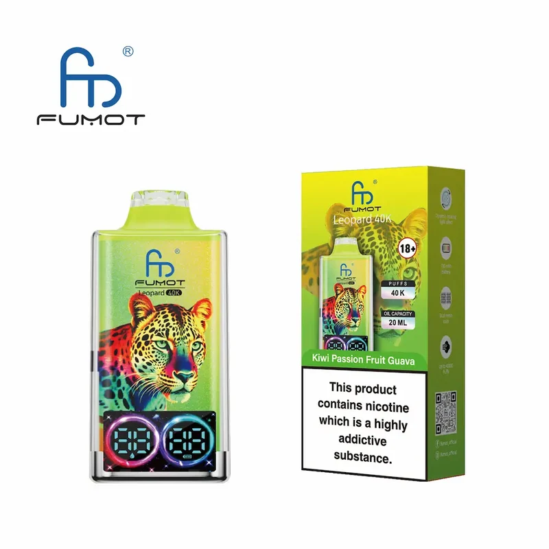 Fumot Leopard 40K Digital Display RGB Lights Einweg Kit (40000 Puffs) - 💥 Nehme 4 Zahle NUR 3! + Ab einem Einkauf von 100€ 2 Mystery Gratis💥