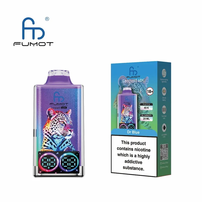 Fumot Leopard 40K Digital Display RGB Lights Einweg Kit (40000 Puffs) - 💥 Nehme 4 Zahle NUR 3! + Ab einem Einkauf von 100€ 2 Mystery Gratis💥