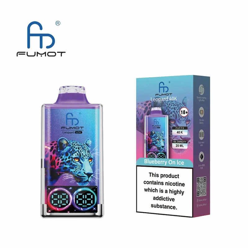 Fumot Leopard 40K Digital Display RGB Lights Einweg Kit (40000 Puffs) - 💥 Nehme 4 Zahle NUR 3! + Ab einem Einkauf von 100€ 2 Mystery Gratis💥