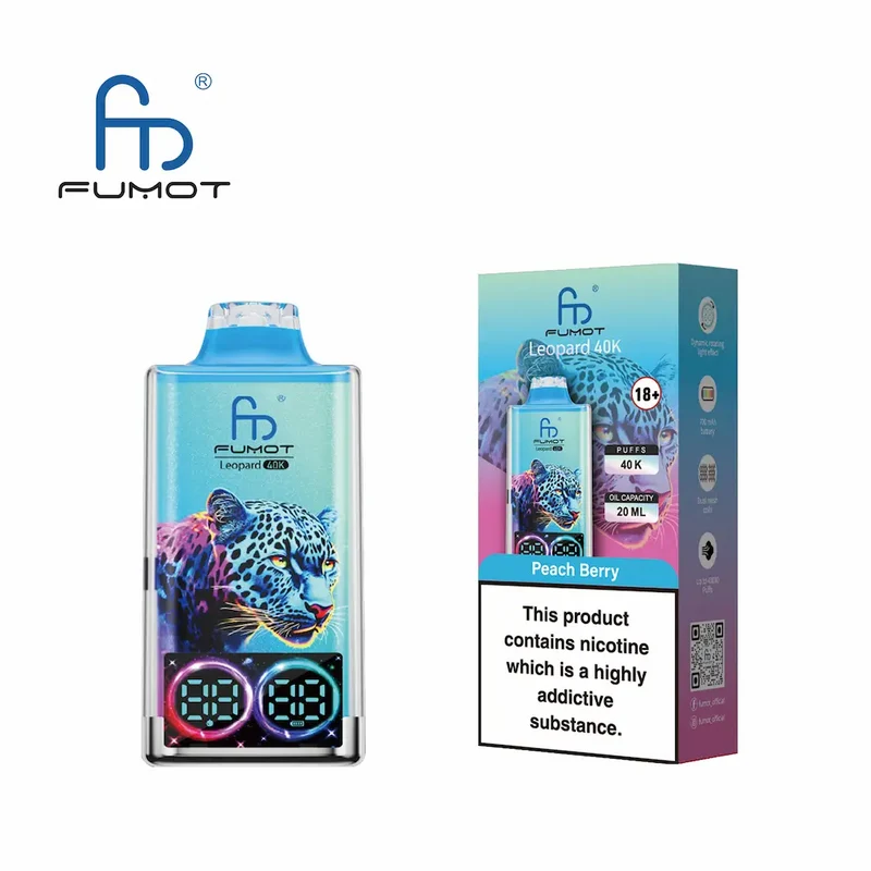 Fumot Leopard 40K Digital Display RGB Lights Einweg Kit (40000 Puffs) - 💥 Nehme 4 Zahle NUR 3! + Ab einem Einkauf von 100€ 2 Mystery Gratis💥