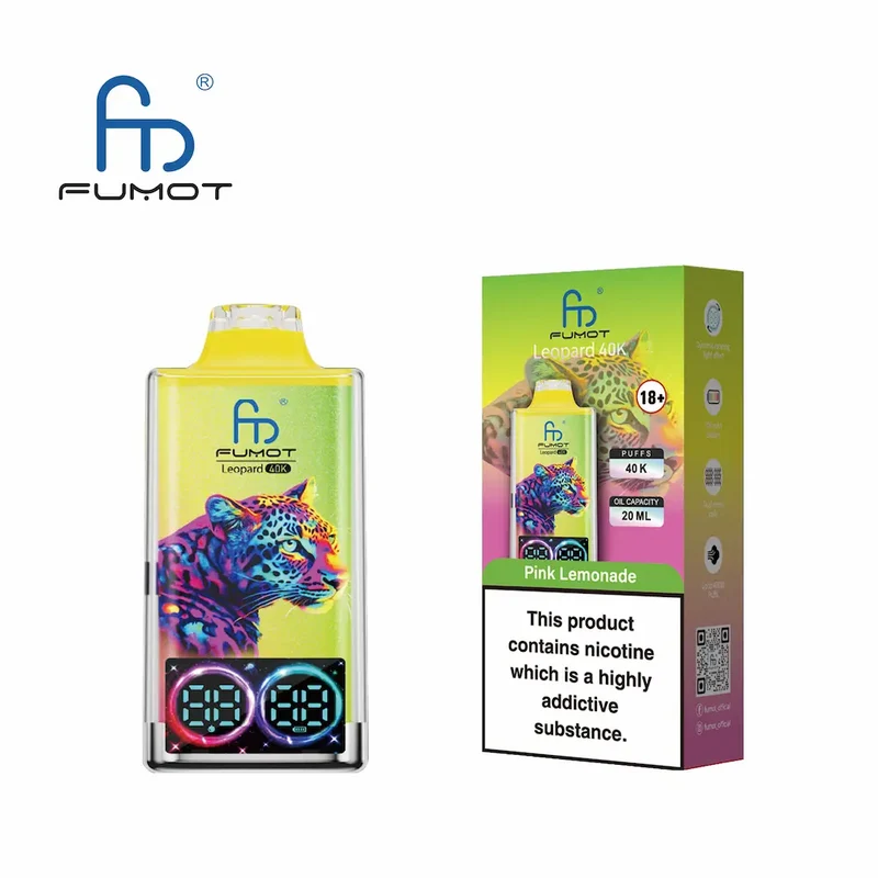 Fumot Leopard 40K Digital Display RGB Lights Einweg Kit (40000 Puffs) - 💥 Nehme 4 Zahle NUR 3! + Ab einem Einkauf von 100€ 2 Mystery Gratis💥
