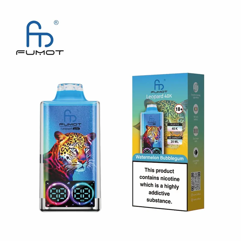 Fumot Leopard 40K Digital Display RGB Lights Einweg Kit (40000 Puffs) - 💥 Nehme 4 Zahle NUR 3! + Ab einem Einkauf von 100€ 2 Mystery Gratis💥