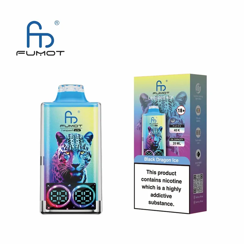 Fumot Leopard 40K Digital Display RGB Lights Einweg Kit (40000 Puffs) - 💥 Nehme 4 Zahle NUR 3! + Ab einem Einkauf von 100€ 2 Mystery Gratis💥