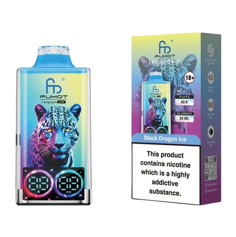 Fumot Leopard 40K Digital Display RGB Lights Einweg Kit (40000 Puffs) - 💥 Nehme 4 Zahle NUR 3! + Ab einem Einkauf von 100€ 2 Mystery Gratis💥
