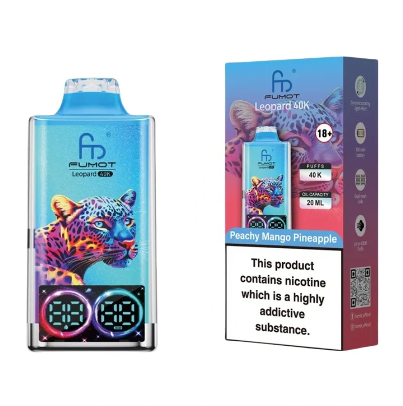Fumot Leopard 40K Digital Display RGB Lights Einweg Kit (40000 Puffs) - 💥 Nehme 4 Zahle NUR 3! + Ab einem Einkauf von 100€ 2 Mystery Gratis💥