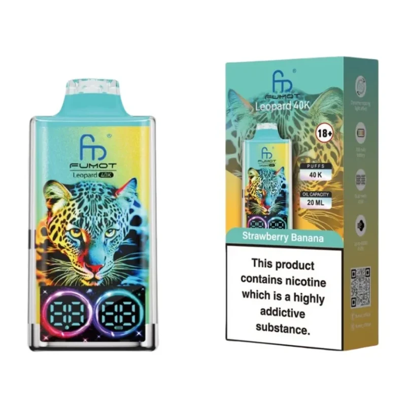 Fumot Leopard 40K Digital Display RGB Lights Einweg Kit (40000 Puffs) - 💥 Nehme 4 Zahle NUR 3! + Ab einem Einkauf von 100€ 2 Mystery Gratis💥