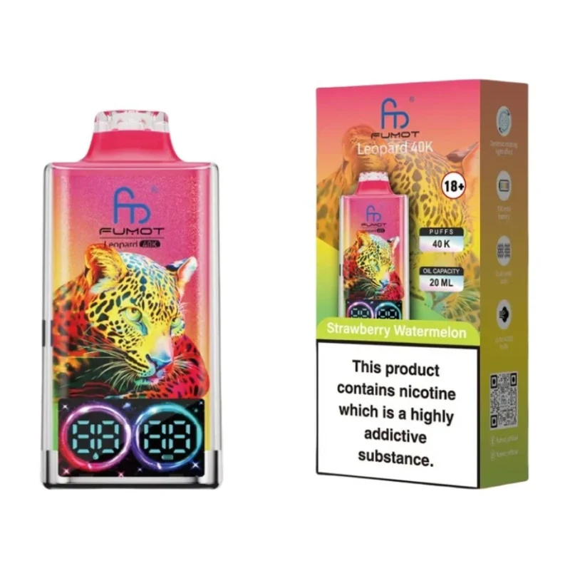 Fumot Leopard 40K Digital Display RGB Lights Einweg Kit (40000 Puffs) - 💥 Nehme 4 Zahle NUR 3! + Ab einem Einkauf von 100€ 2 Mystery Gratis💥