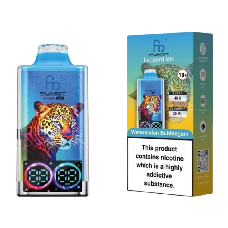 Fumot Leopard 40K Digital Display RGB Lights Einweg Kit (40000 Puffs) - 💥 Nehme 4 Zahle NUR 3! + Ab einem Einkauf von 100€ 2 Mystery Gratis💥