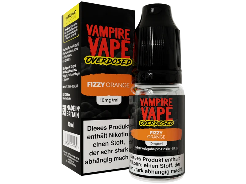 Vampire Vape Fizzy Orange Overdosed Nikotinsalz Liquid
