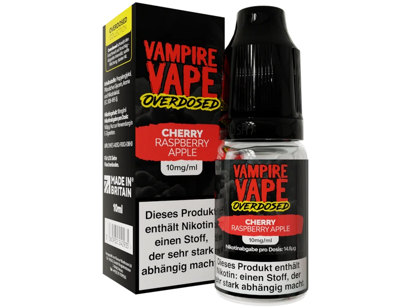 Vampire Vape Cherry Raspberry Apple Overdosed Nikotinsalz Liquid