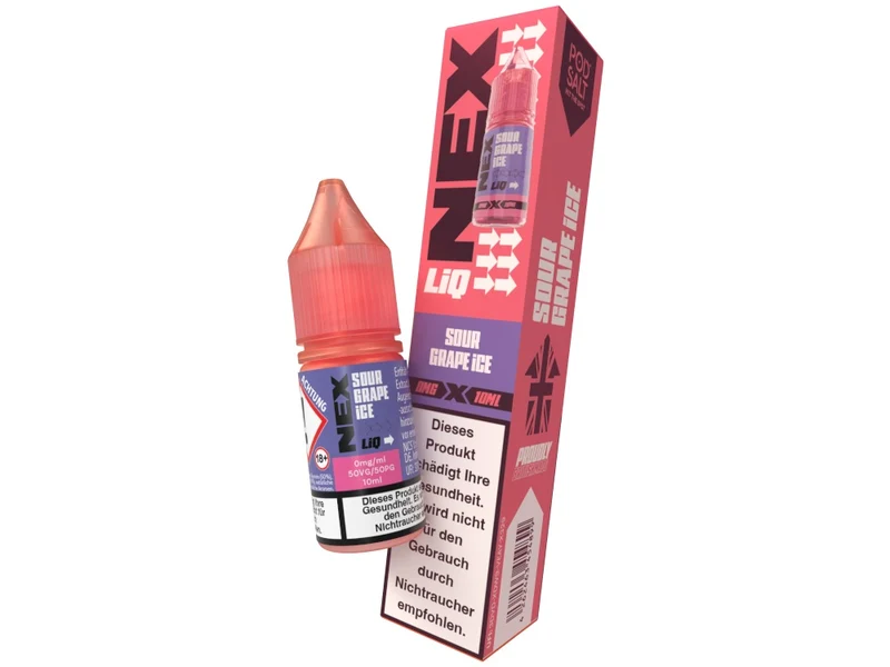 Pod Salt NexLiq Sour Grape Ice Nikotinsalz Liquid – 10ml E-Zigarette