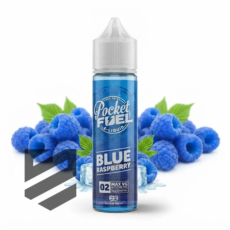 Pocket Fuel Blue Raspberry – 0 mg – 50 ml Shortfill