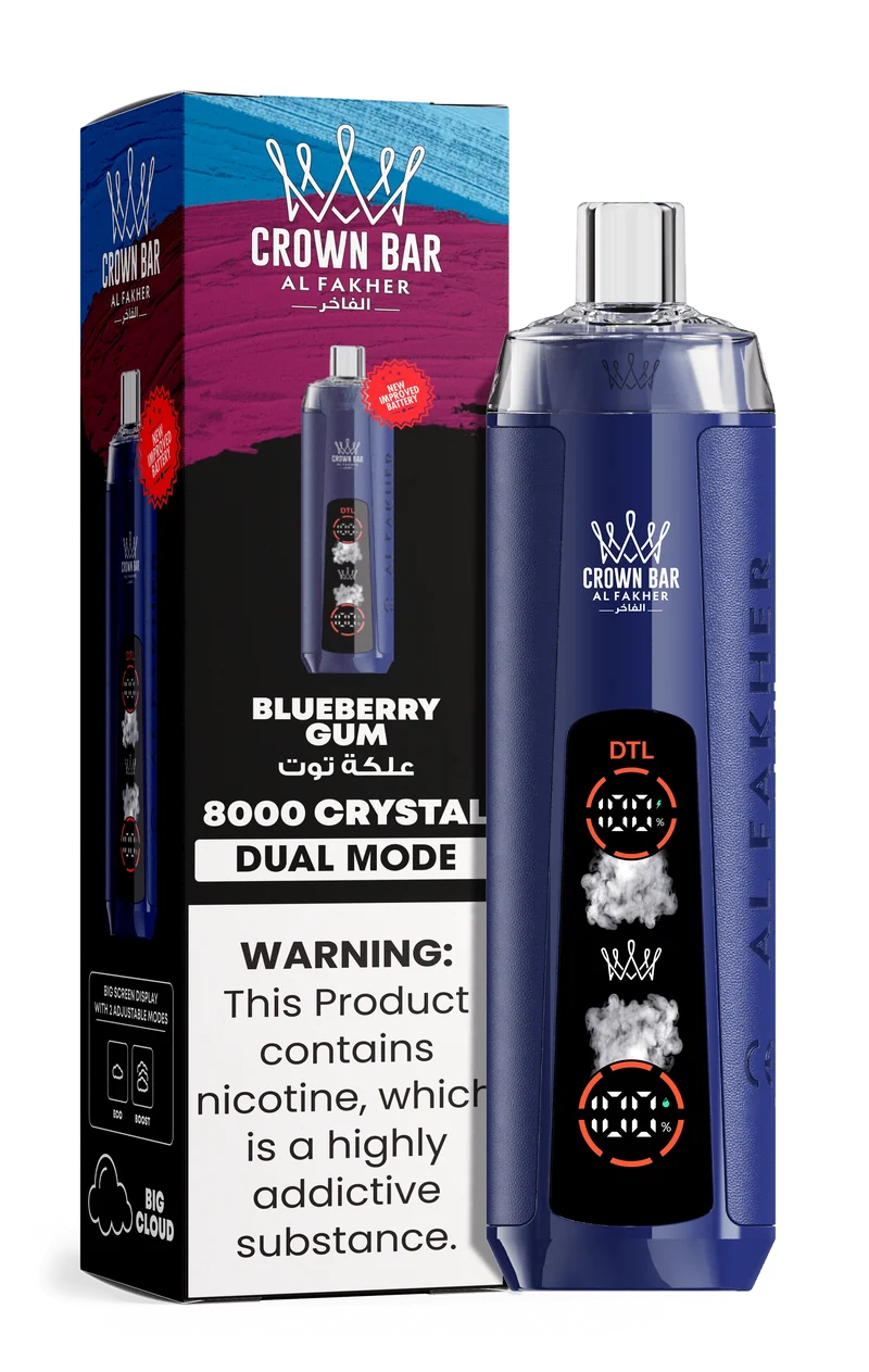 AL Fakher Crown Bar 8000 Crystal Dual Mode Einweg Kit - 💥 Nehme 5 Zahle NUR 4! + Ab einem Einkauf von 100€ 2 Mystery Gratis💥