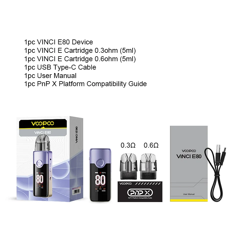 VOOPOO VINCI E80 Pod Kit 80W