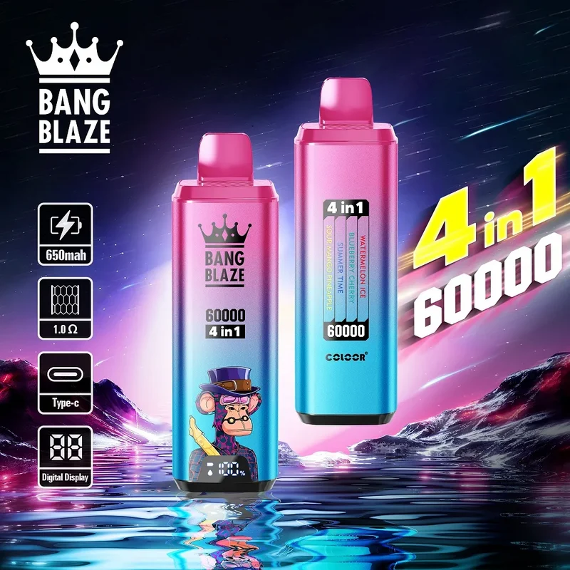 Bang Blaze 4IN1 60000 60K Puffs Wiederaufladbares Einweg Kit - 💥 Nehme 4 Zahle NUR 3! + Ab einem Einkauf von 100€ 2 Mystery Gratis💥