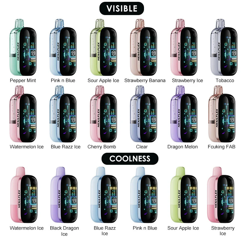 NEXA FLEX Einweg Kit 18ml (Visible Version: 35K Puffs; Coolness Version: 25K Puffs)