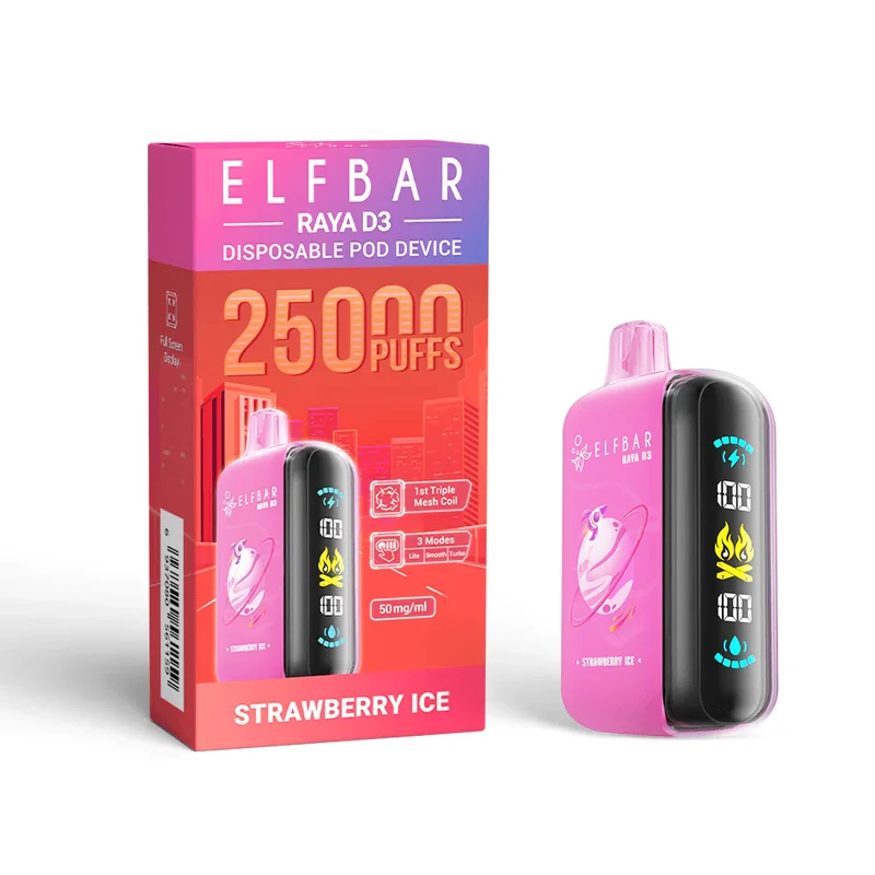 ELF BAR Raya D3 25000 Puffs Einweg Kit - 💥 Nehme 4 Zahle NUR 3! + Ab einem Einkauf von 100€ 2 Mystery Gratis💥