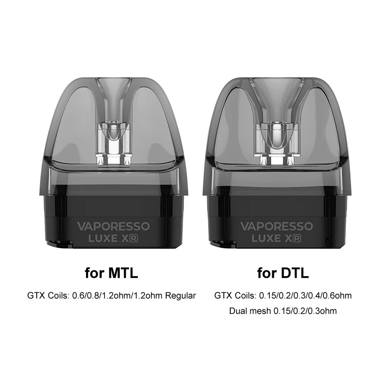 Vaporesso LUXE XR Max 2 Leere Pod Kartusche für LUXE X / LUXE XR Max / LUXE X PRO / LUXE X2 / LUXE XR Max 2 Kit 5ml (2 Stück/Packung)
