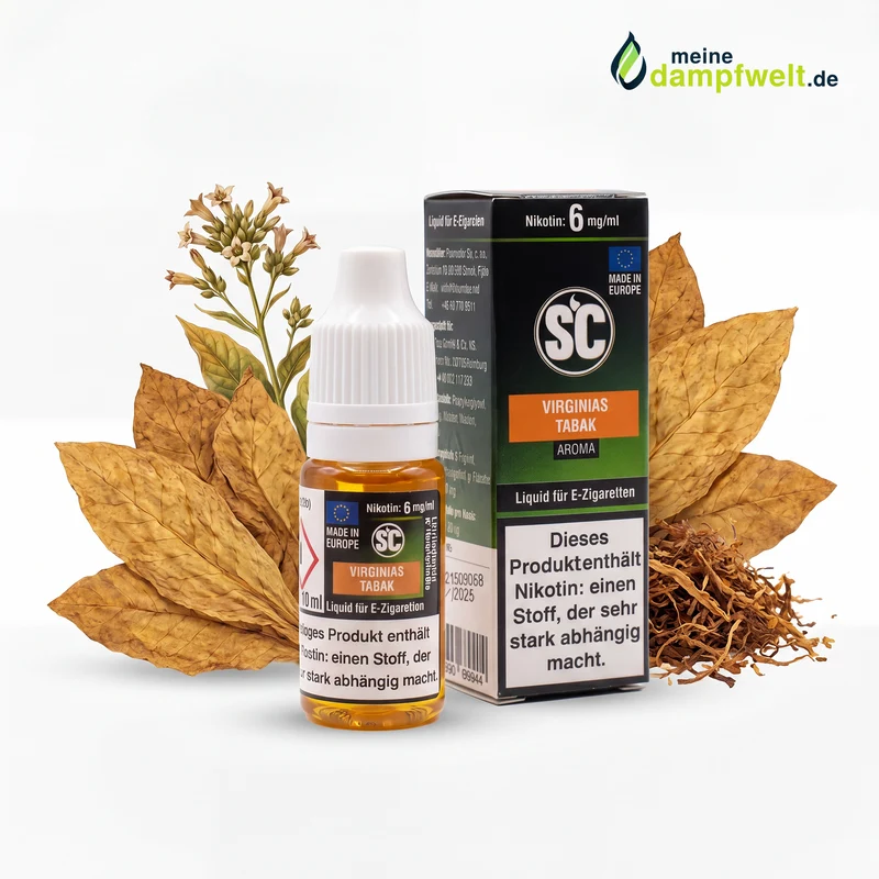 SC Virginias Tabak E-Liquid – 10ml Fertigliquid für E-Zigaretten