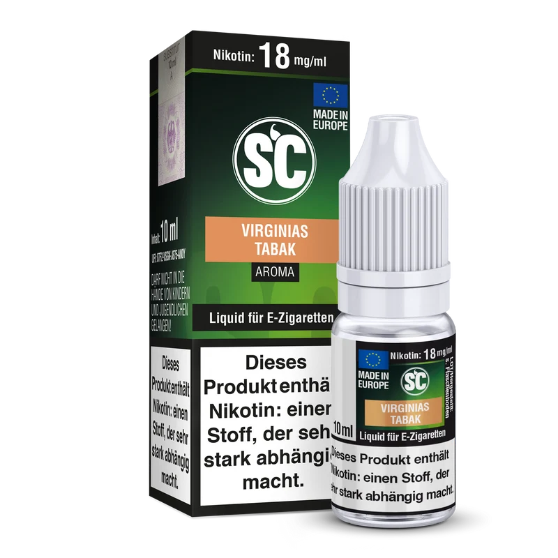 SC Virginias Tabak E-Liquid – 10ml Fertigliquid für E-Zigaretten