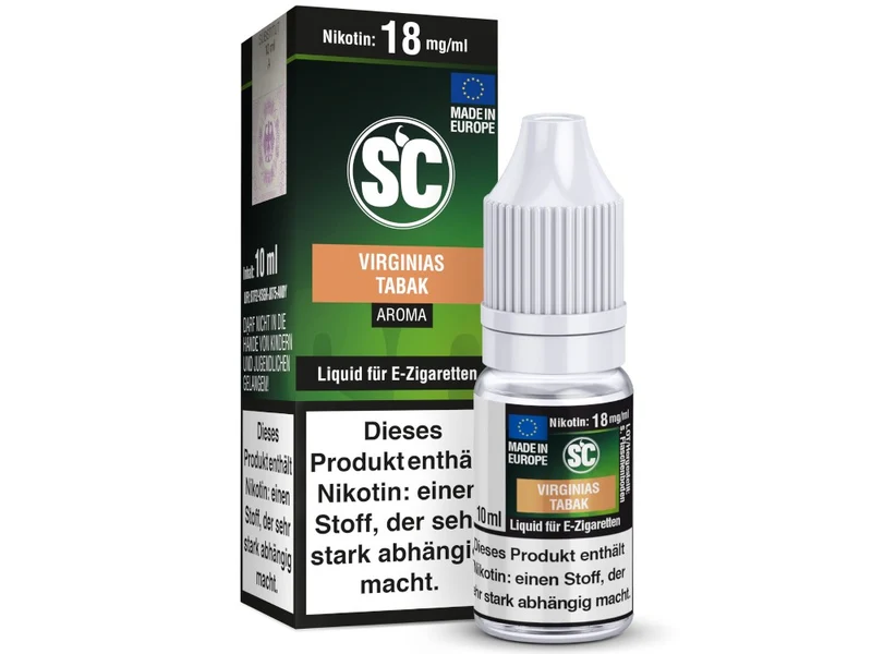 SC Virginias Tabak E-Liquid – 10ml Fertigliquid für E-Zigaretten