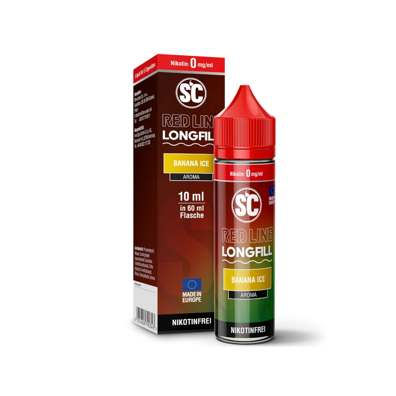 SC Red Line Banana Ice Longfill Aroma – 10 ml Konzentrat für E-Zigaretten