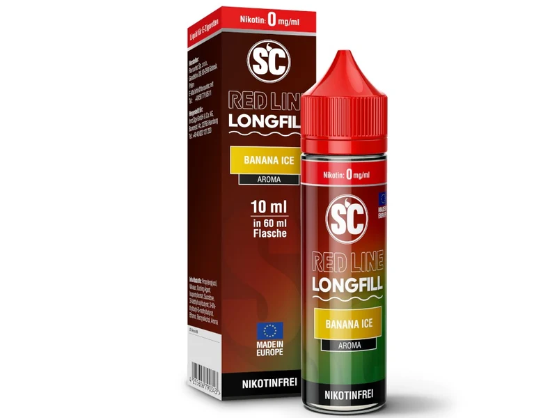 SC Red Line Banana Ice Longfill Aroma – 10 ml Konzentrat für E-Zigaretten