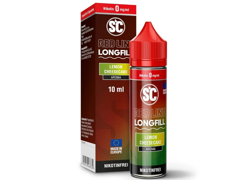 SC Red Line Lemon Cheesecake Longfill Aroma – 10 ml Konzentrat in 60 ml