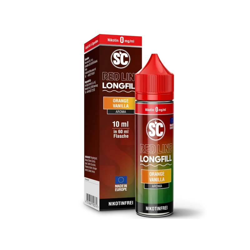 SC Red Line Orange Vanilla Longfill Aroma – 10 ml Konzentrat in 60 ml