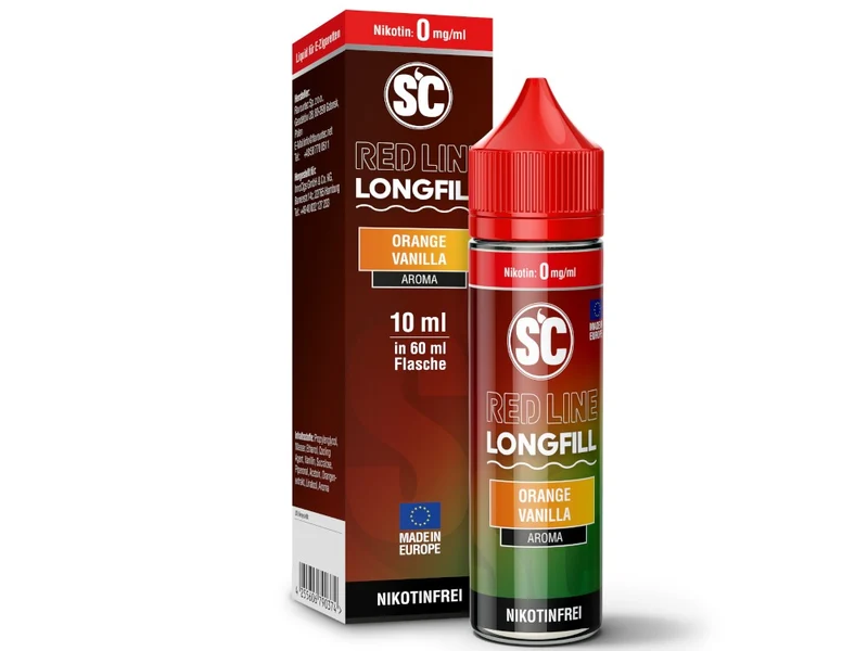 SC Red Line Orange Vanilla Longfill Aroma – 10 ml Konzentrat in 60 ml