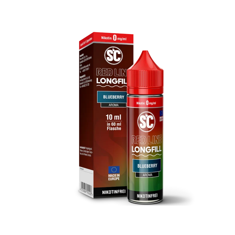 SC Red Line Blueberry Longfill Aroma – 10 ml Konzentrat für E-Zigaretten